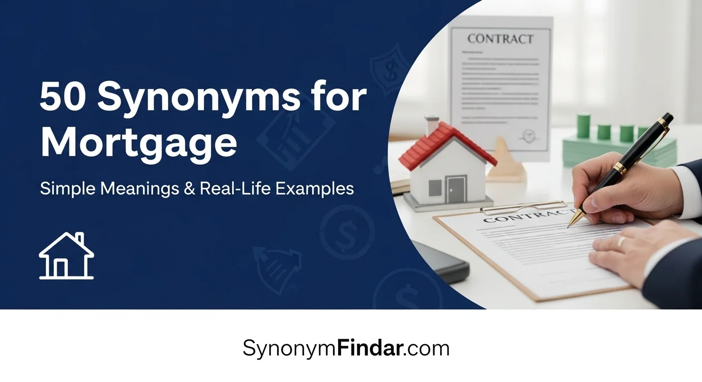 Synonyms for Mortgage
