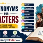 synonyms for characters infographic