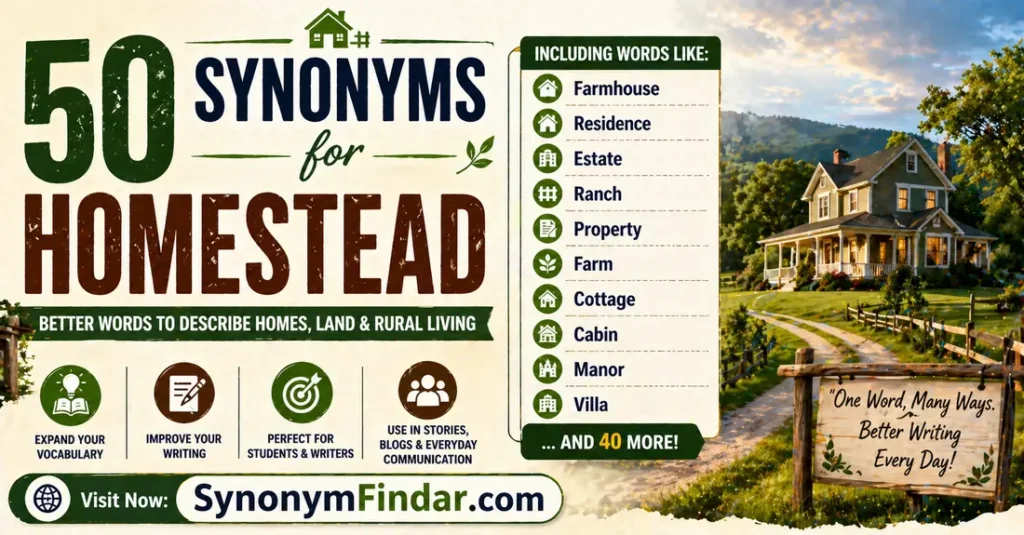 Synonyms for Homestead
