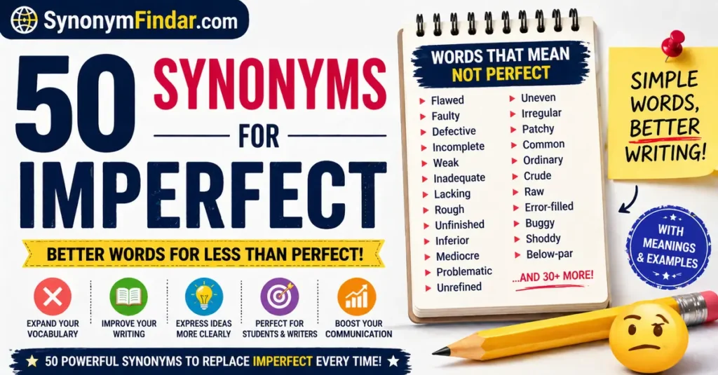 Synonyms for Imperfect