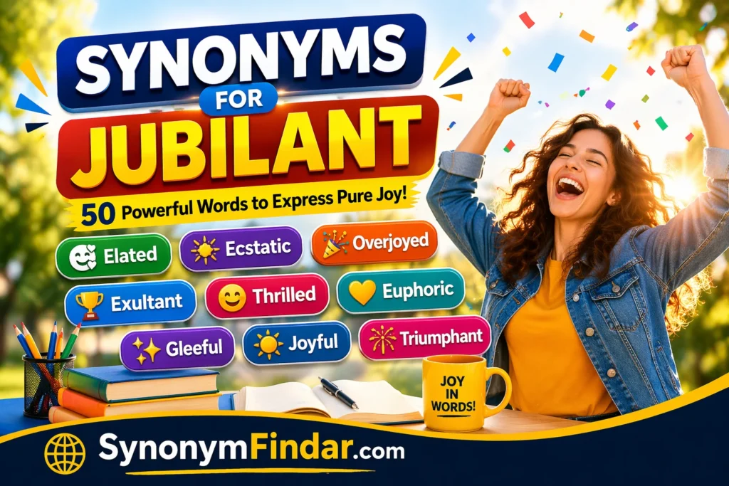 Synonyms for Jubilant