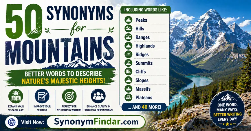 Synonyms for Mountains