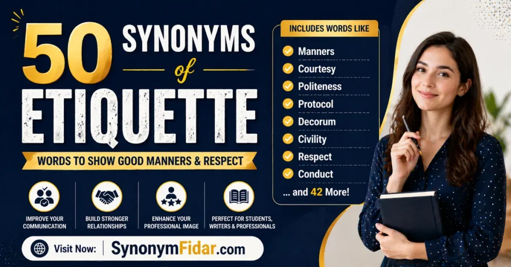Synonyms of Etiquette: 50 Simple Words to Use Instead