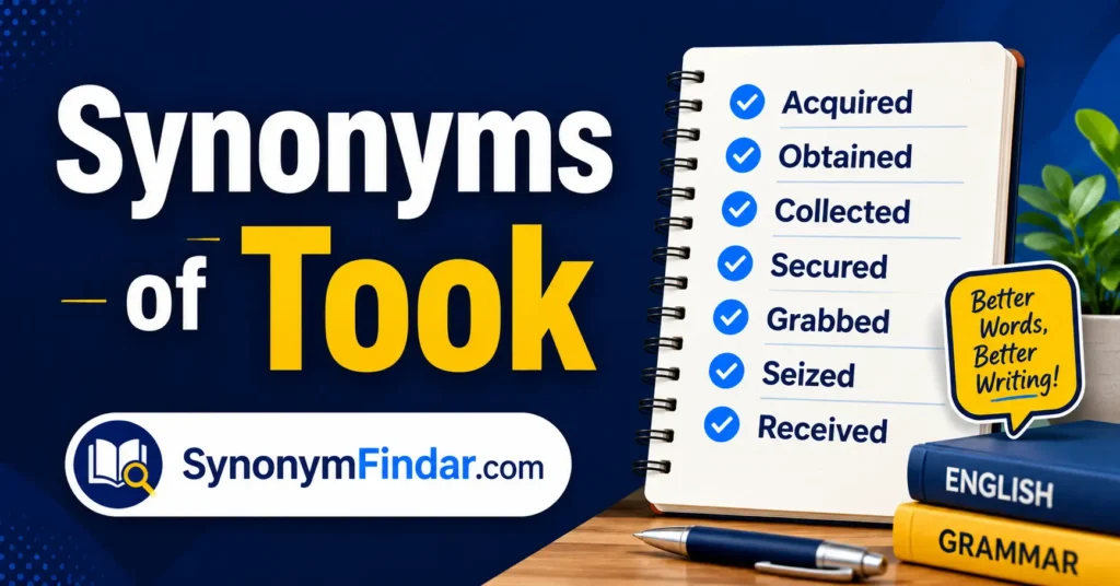 Synonyms of Took