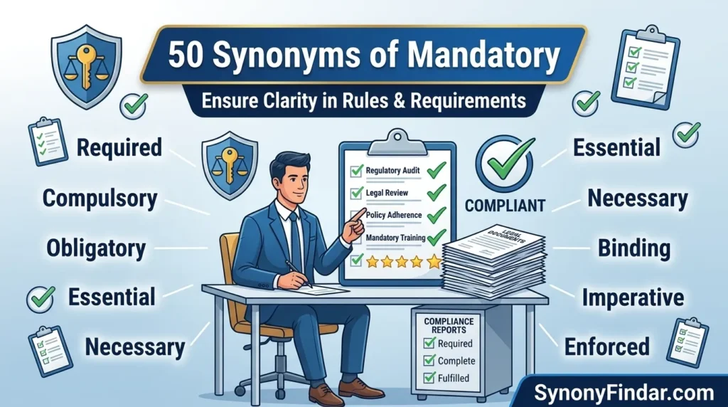 Synonyms of Mandatory