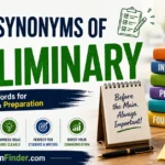 Synonyms of Preliminary
