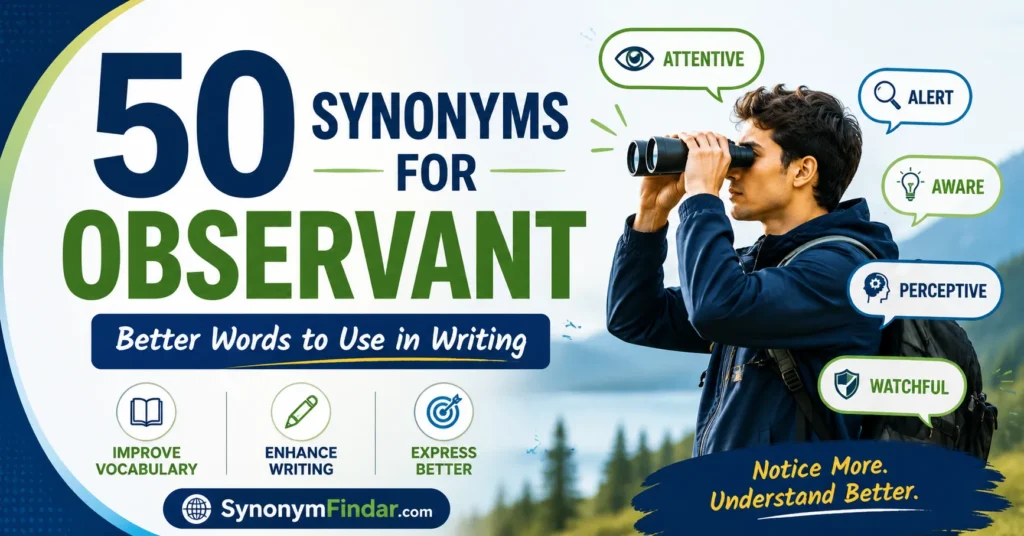 50 Synonyms for Observant