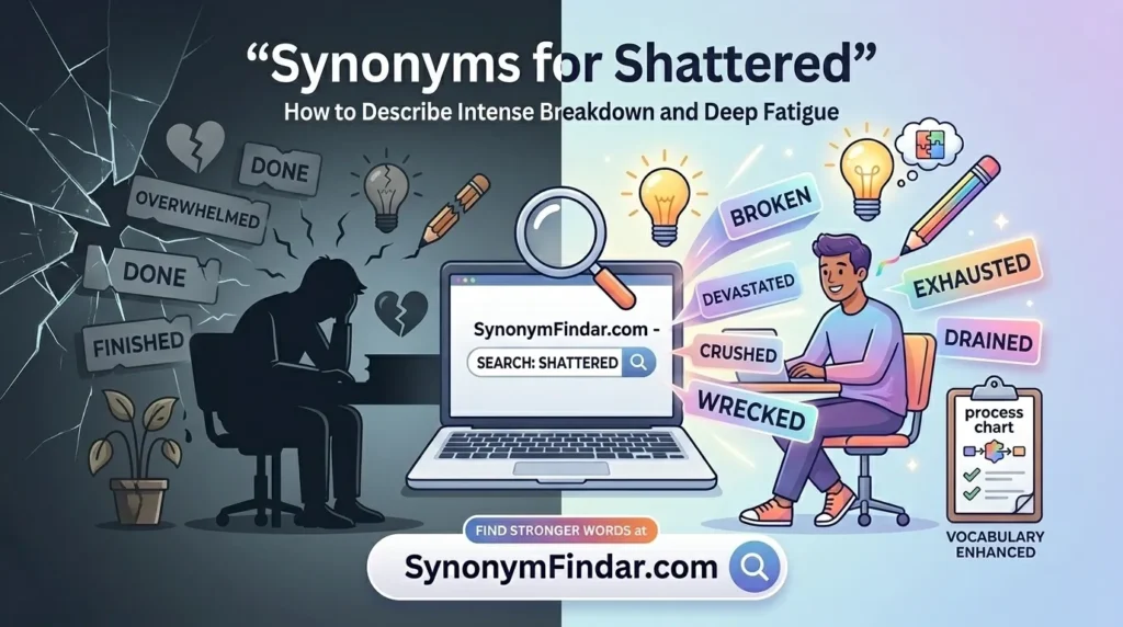 50+ Synonyms for Shattered